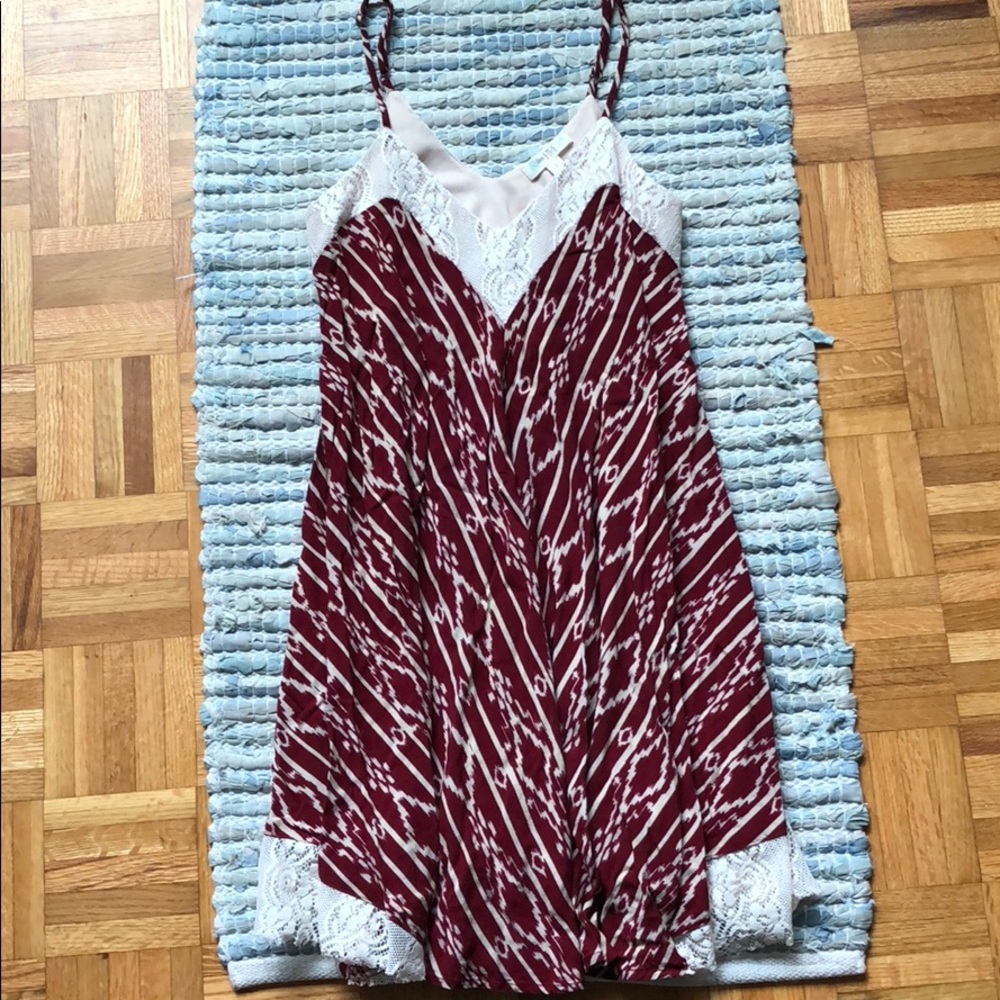 Cute crimson springtime dress